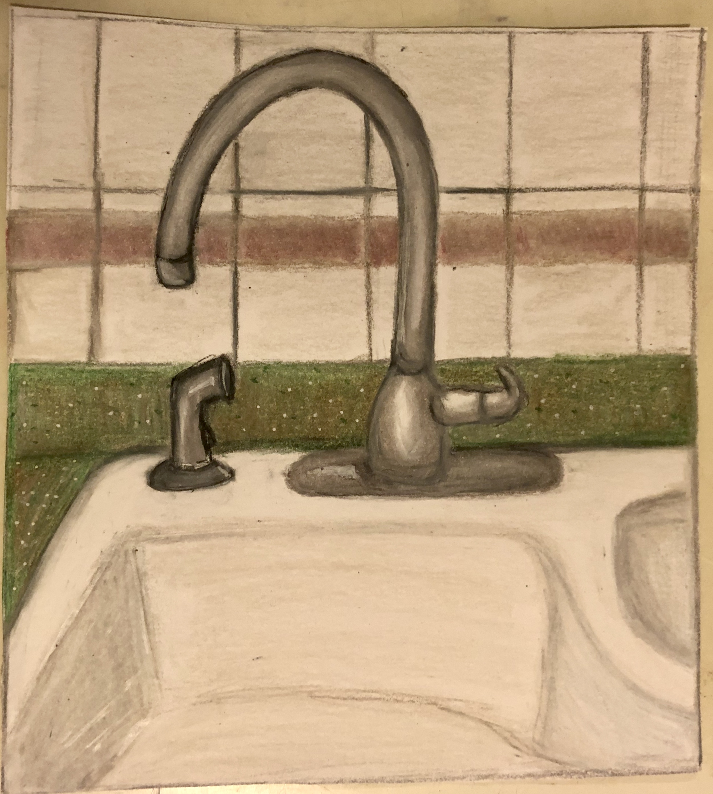 Kitchen sink drawing